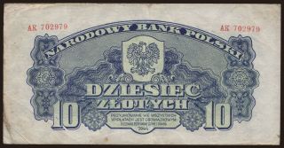 10 zlotych, 1944