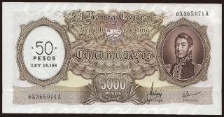 50 pesos/ 5000 pesos, 1969