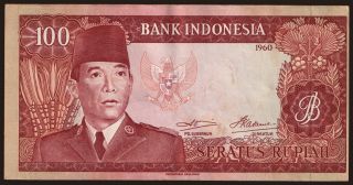 100 rupiah, 1960