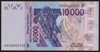 Mali, 10.000 francs, 2004
