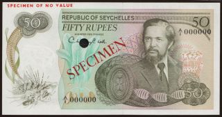 50 rupees, 1977, SPECIMEN