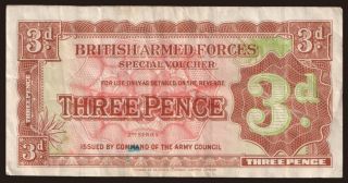 British Armed Forces, 3 pence, 1948