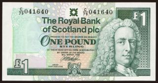 Royal Bank of Scotland, 1 pound, 1999