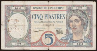 5 piastres, 1926