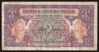 British Armed Forces, 3 pence, 1946