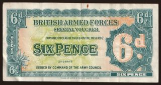 British Armed Forces, 6 pence, 1948