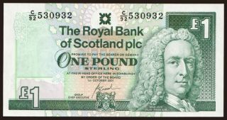 Royal Bank of Scotland, 1 pound, 2001