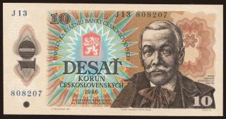 10 korun, 1986