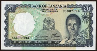 20 shillings, 1966