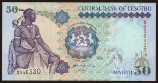 50 maloti, 2001