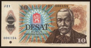 10 korun, 1986