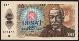 10 korun, 1986