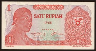 1 rupiah, 1968