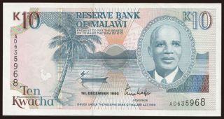 10 kwacha, 1990