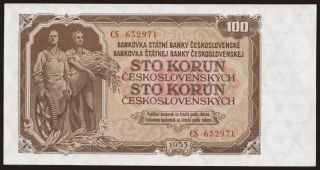 100 korun, 1953