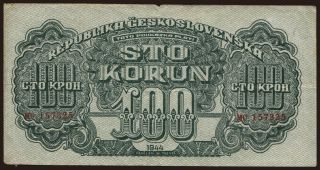 100 korun, 1944