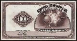 1000 korun, 1919, reprint