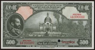 500 dollars, 1945, SPECIMEN