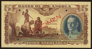 5 angolares, 1947, SPECIMEN