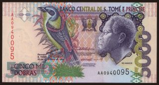 5000 dobras, 1996