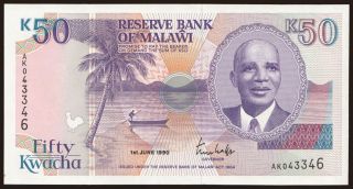 50 kwacha, 1990