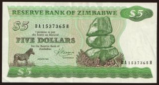 5 dollars, 1983