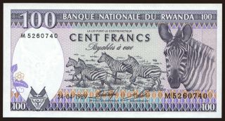 100 francs, 1989