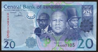 20 maloti, 2013