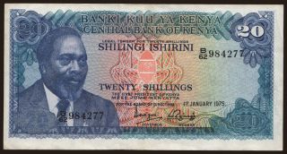 20 shillings, 1975
