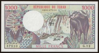 1000 francs, 1980