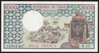 1000 francs, 1978