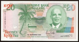 20 kwacha, 1990
