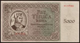 5000 kuna, 1943