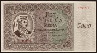 5000 kuna, 1943