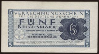 Wehrmacht, 5 Reichsmark, 1944