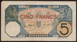 5 francs, 1928