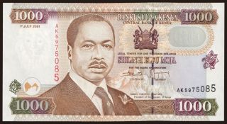 1000 shillings, 2001