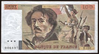 100 francs, 1988