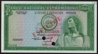 1000 escudos, 1964, SPECIMEN