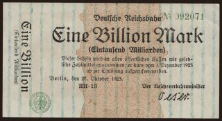Berlin, 1.000.000.000.000 Mark, 1923