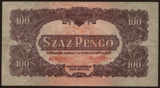 100 pengő, 1944