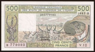 Benin, 500 francs, 1985