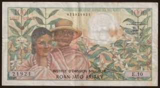 1000 francs, 1966