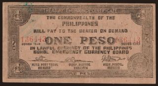 Bohol, 1 peso, 1943