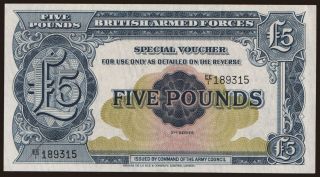 British Armed Forces, 5 pounds, 1958