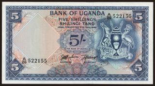 5 shillings, 1966