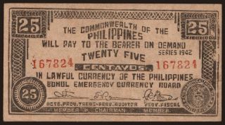 Bohol, 25 centavos, 1942