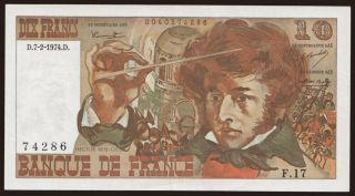 10 francs, 1974