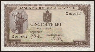 500 lei, 1941