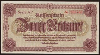 Reichenberg, 20 Reichsmark, 1945